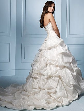 bridal dresses with pick up detail