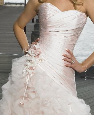 brides dress $400 with a-line corset back gown
