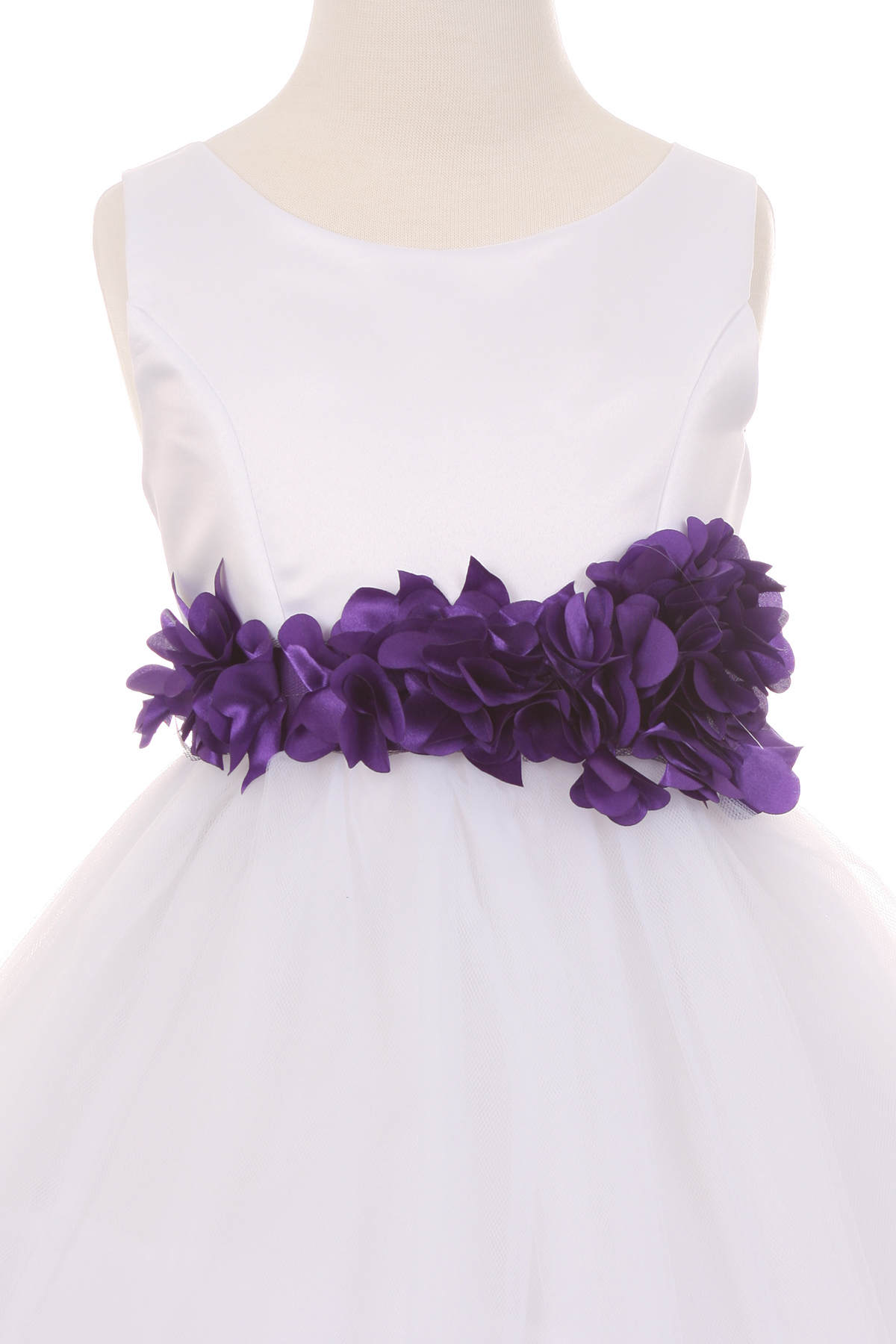 flower petal flower girl dress