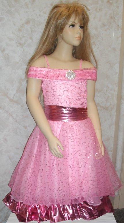 pink sequin pageant dress