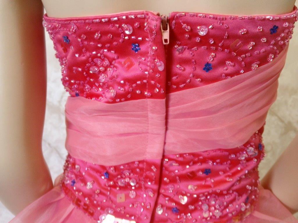 coral pageant dress
