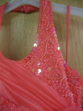 Coral pageant dress