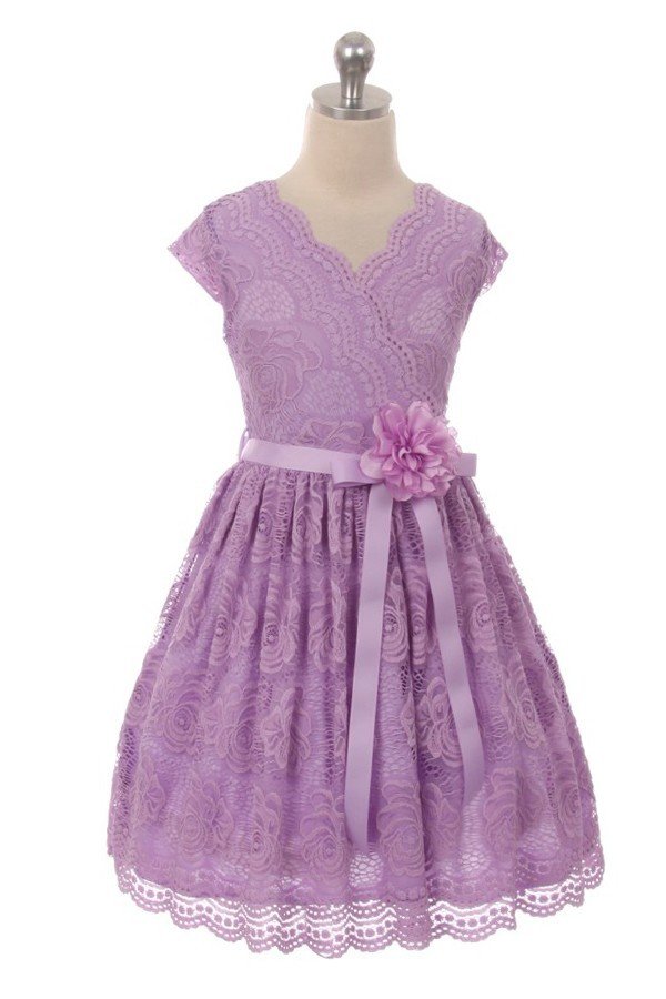 lilac girls lace dress
