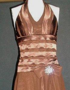 Chocolate brown prom dress