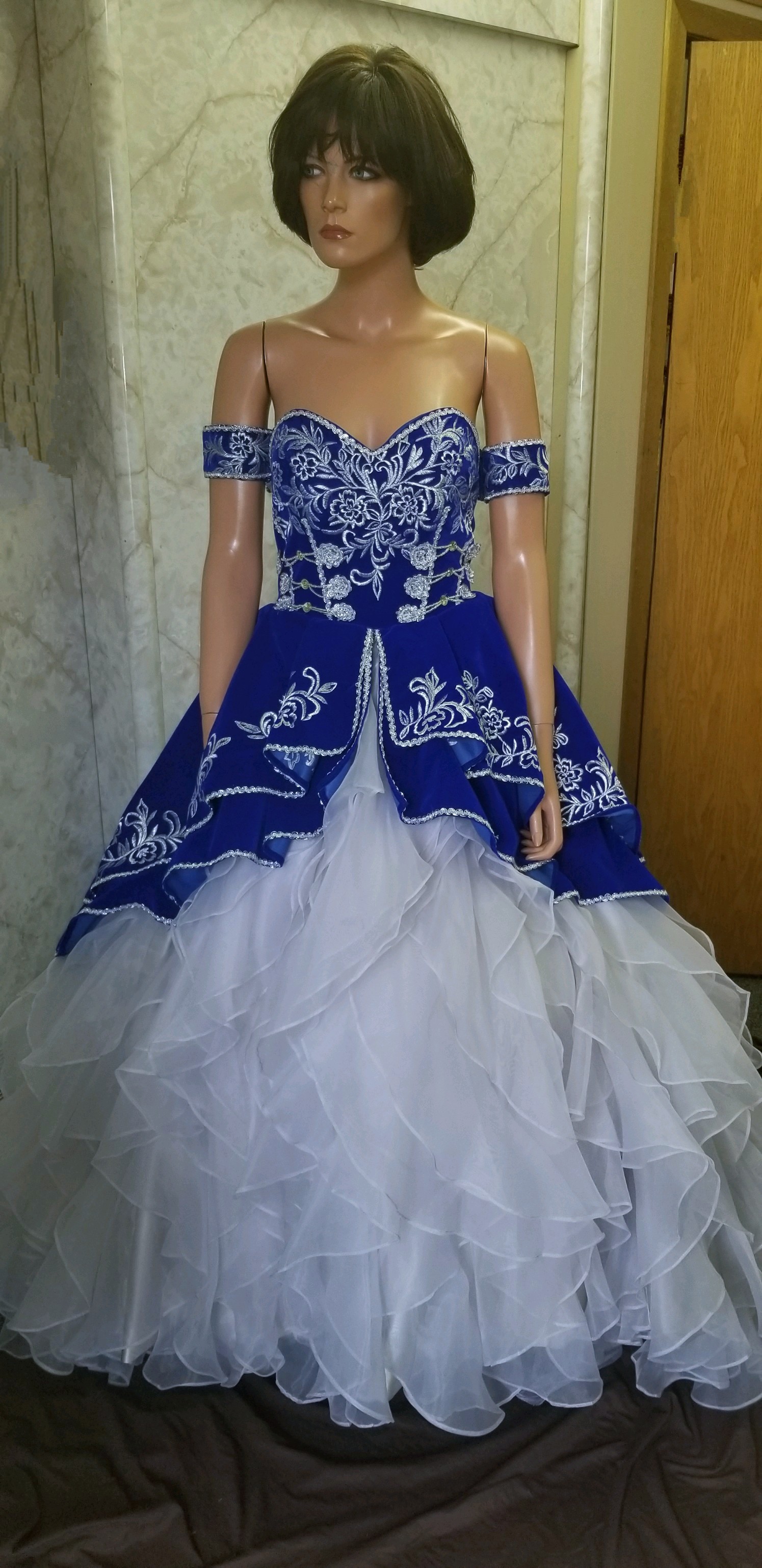 velvet quinceanera dress