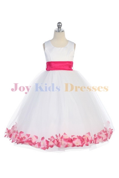 petal flower girl dress
