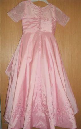 Pink pageant dress back