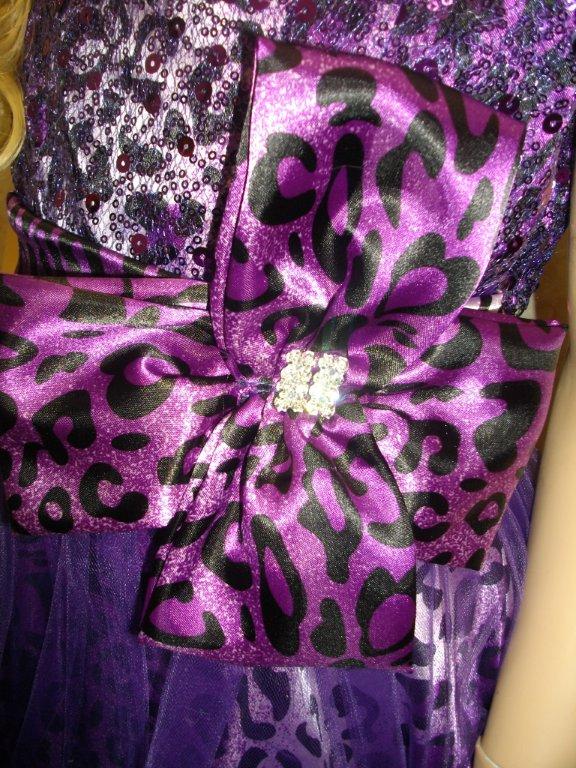 purple leopard dress for girls