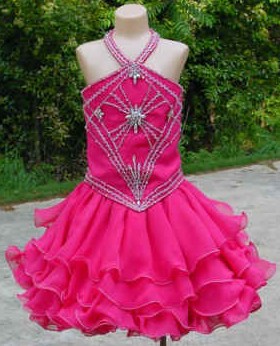 organza pageant dress