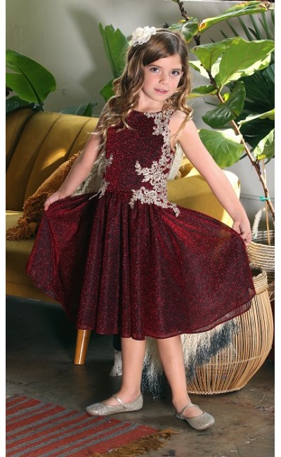 burgundy dresses for girls