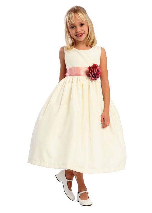 little girl dresses with colorful sashes