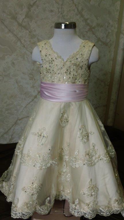 size 2 toddler wedding gown