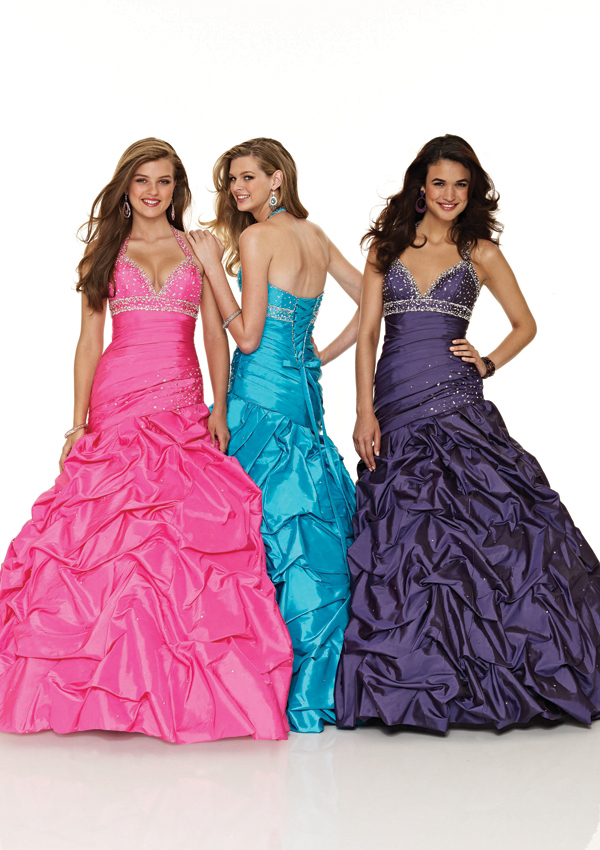 Raspberry, Capri, Purple Long Gown