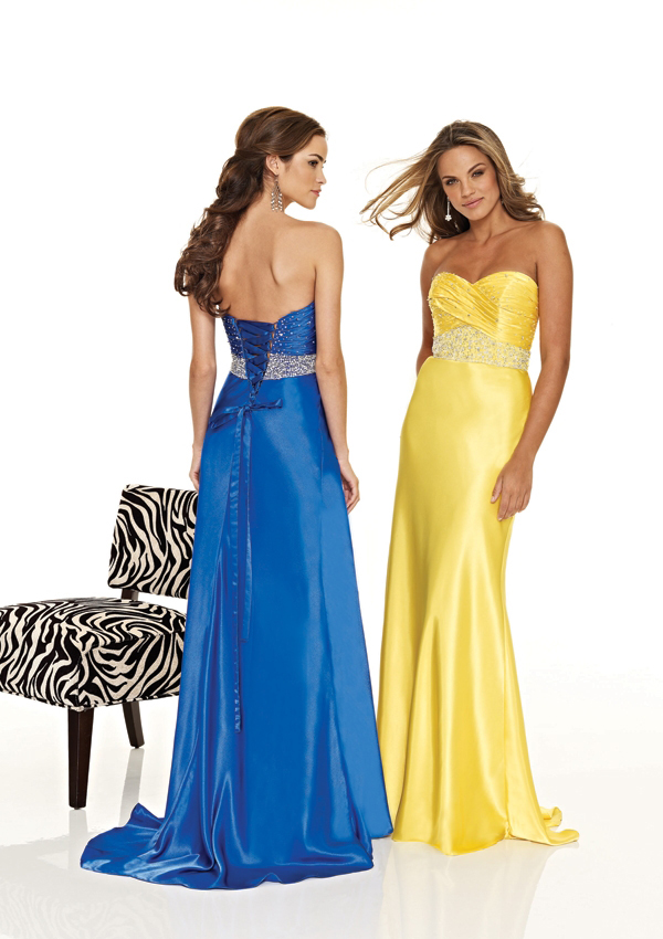 jeweled sheath prom dresses