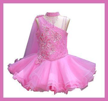 pink baby beauty pageants dress