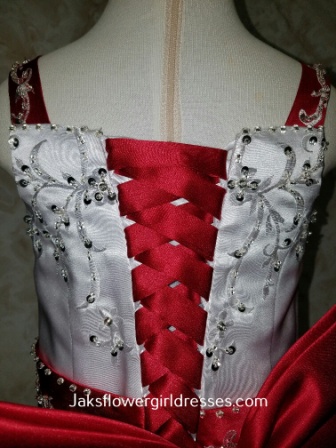 red corset lace up