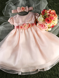 pink infant special occasion dresses