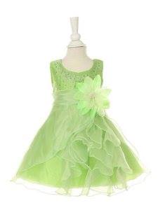 small lime green dress