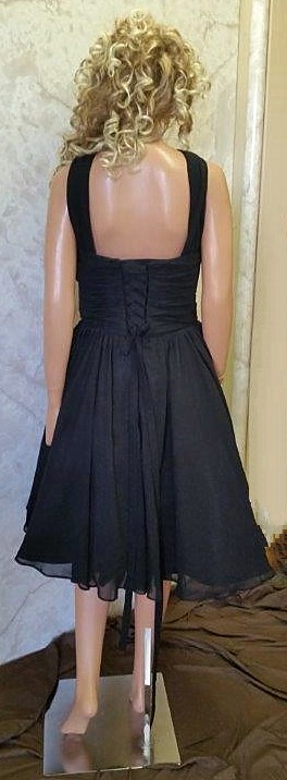 Short black bridesmaid dresses with flair