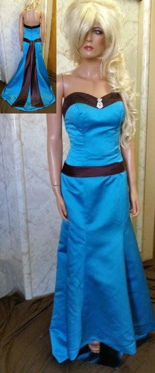 turquoise and chocolate bridesmaid dresses