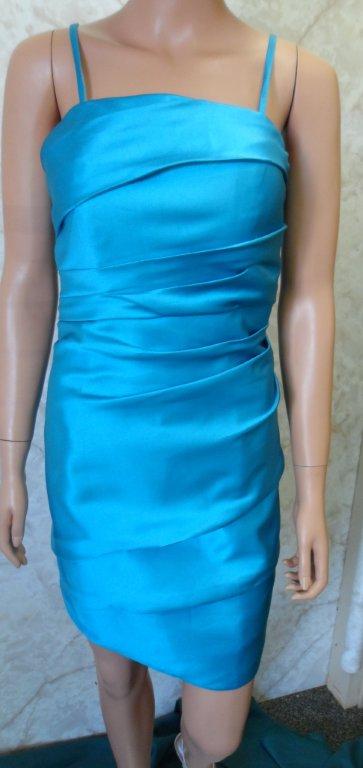 short turquoise bridesmaid dress