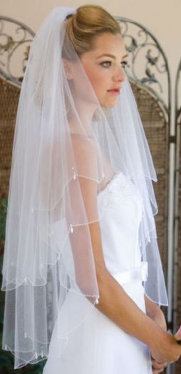 bridal gown veil