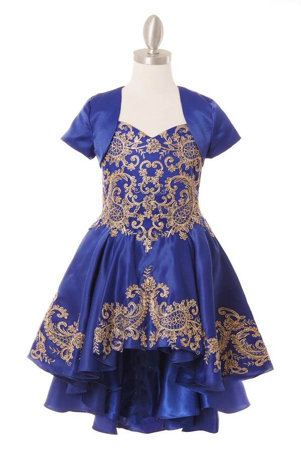royal blue formal high low dresses