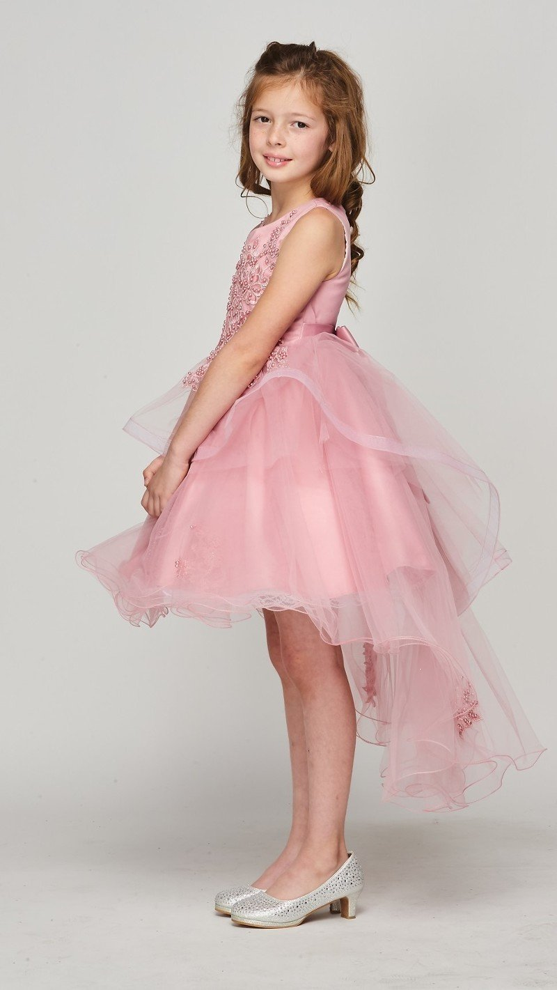 pink fancy girls dresses