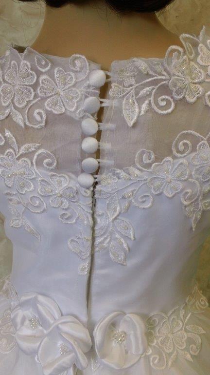 lace applique dress