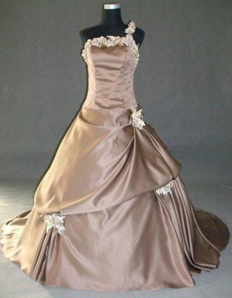 Caramel Champagne ball gowns for girls