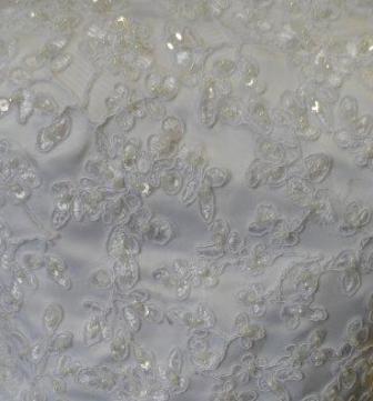 lace applique wedding bodice