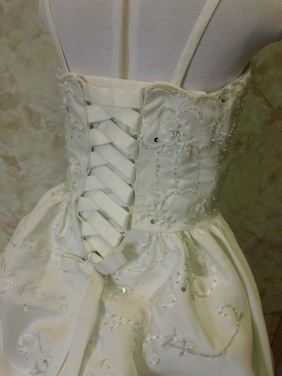 corset flower girl dress