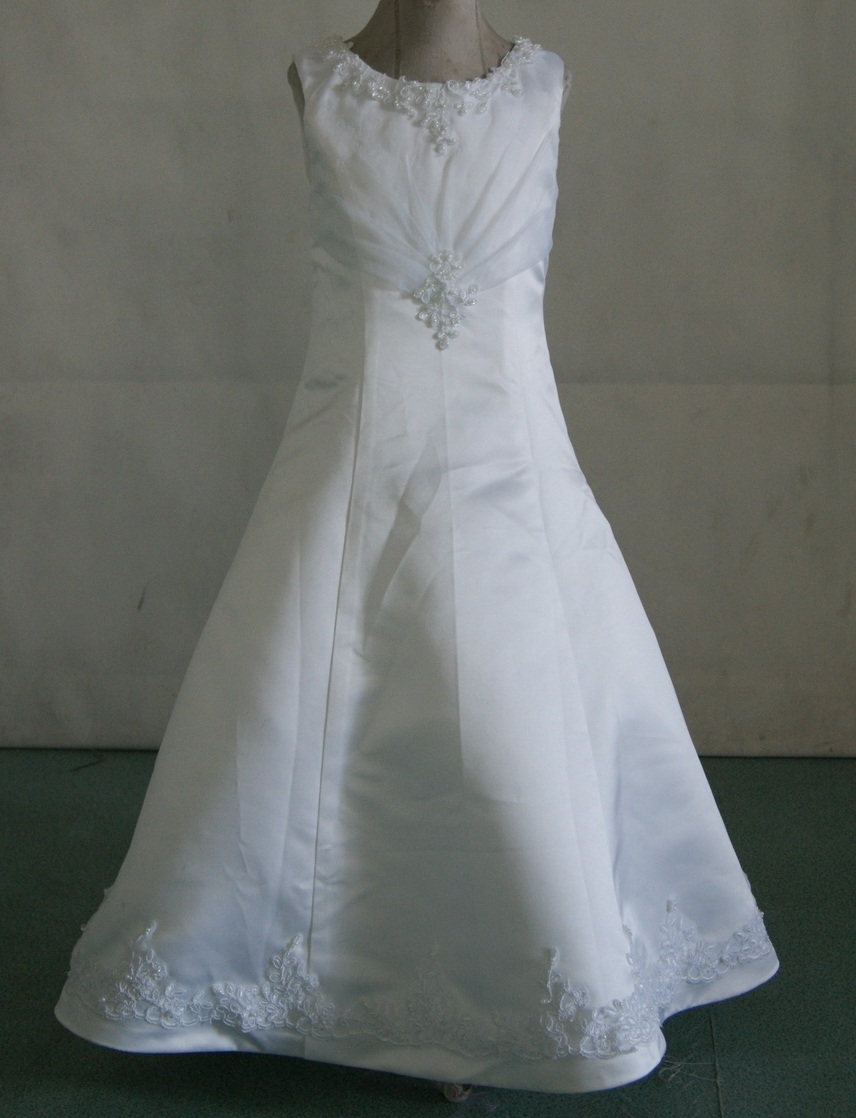 beaded applique miniature bridal gown
