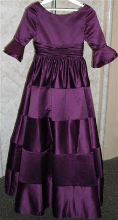 purple junior bridesmaid dress