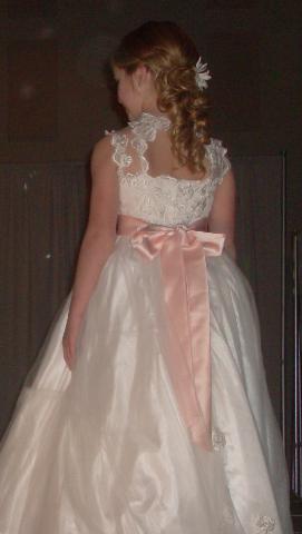 bride sash dresses train flower gown bridal dress miniature splash junior