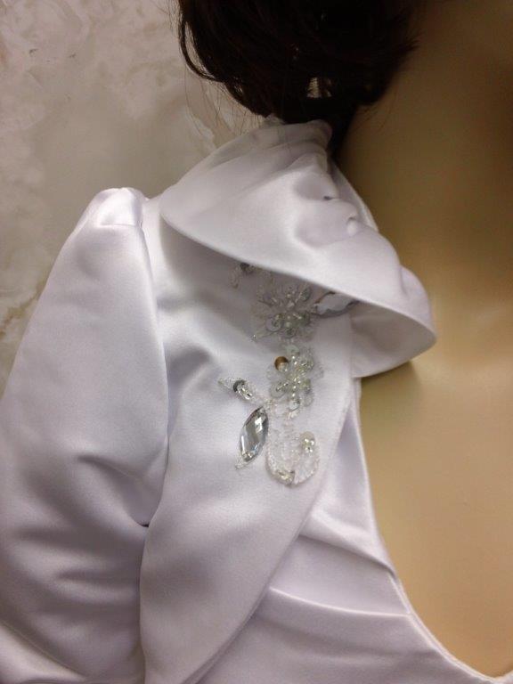 miniature wedding gown with matching jacket