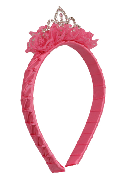 fuchsia crown topped headband