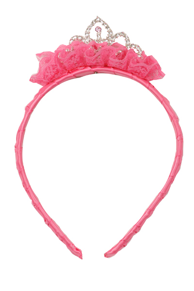 fuchsia crown topped headband