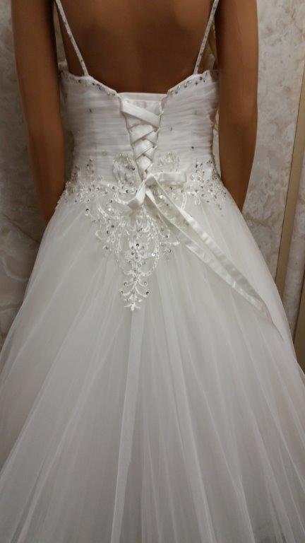 light ivory wedding gown