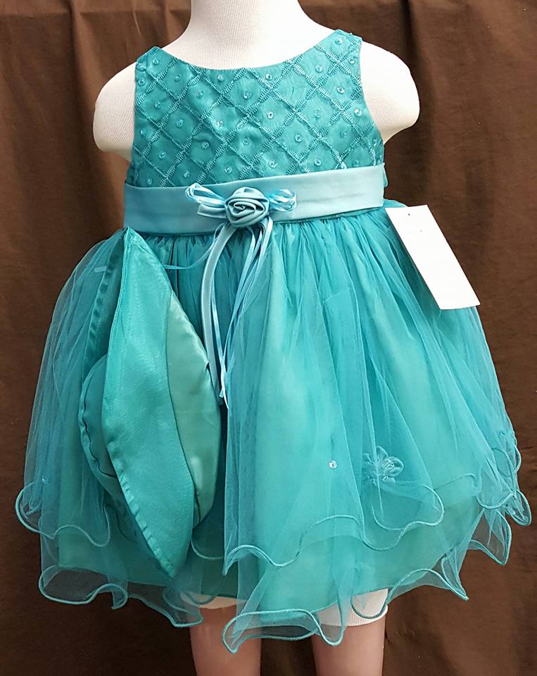 teal baby dress sale