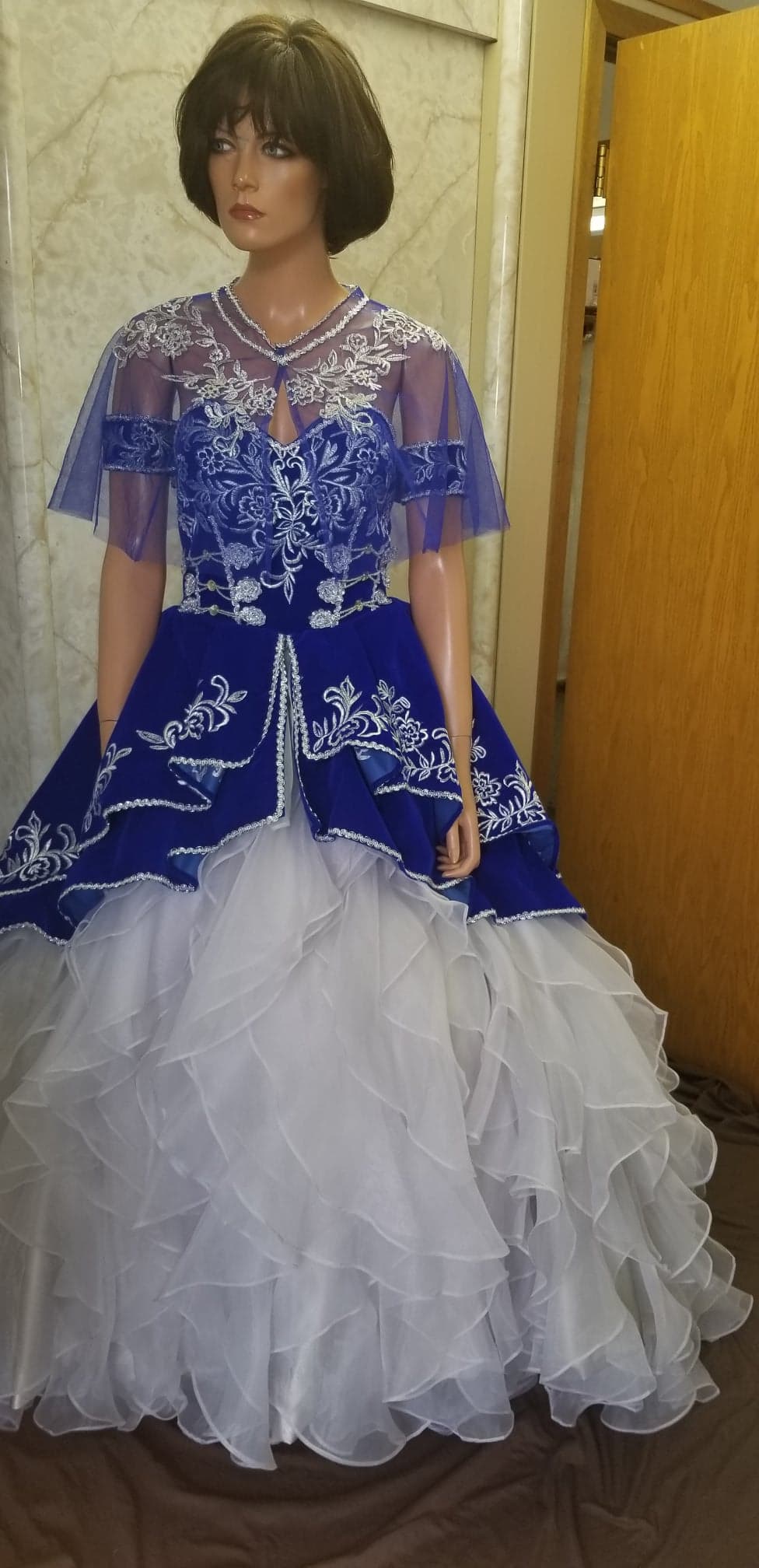 quinceanera gown with cape