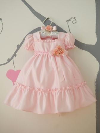 Pink baby ruffled dress