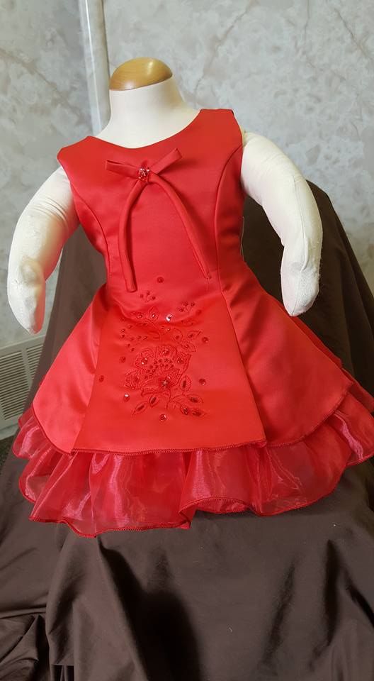 red baby fancy dress