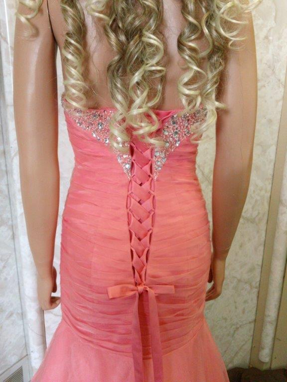 mermaid dresses for prom with corset lace up