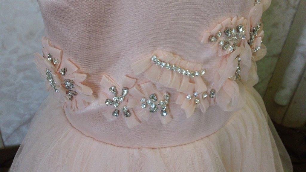 jeweled flower girl dress