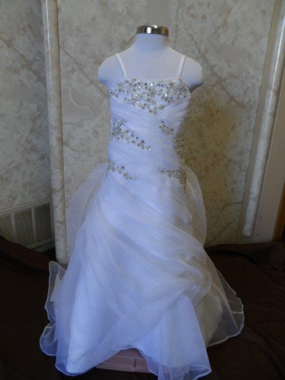 White organza miniature bridal gown