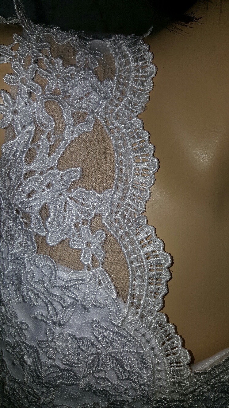 lace applique flower girl dress