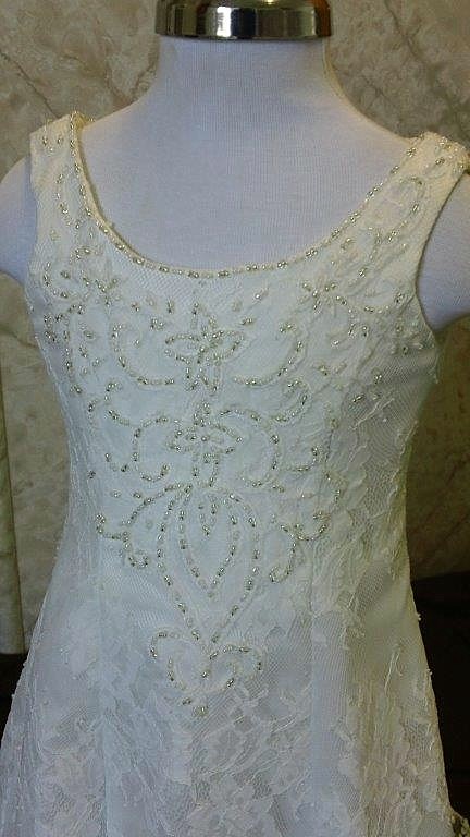 lace flower girl wedding dress