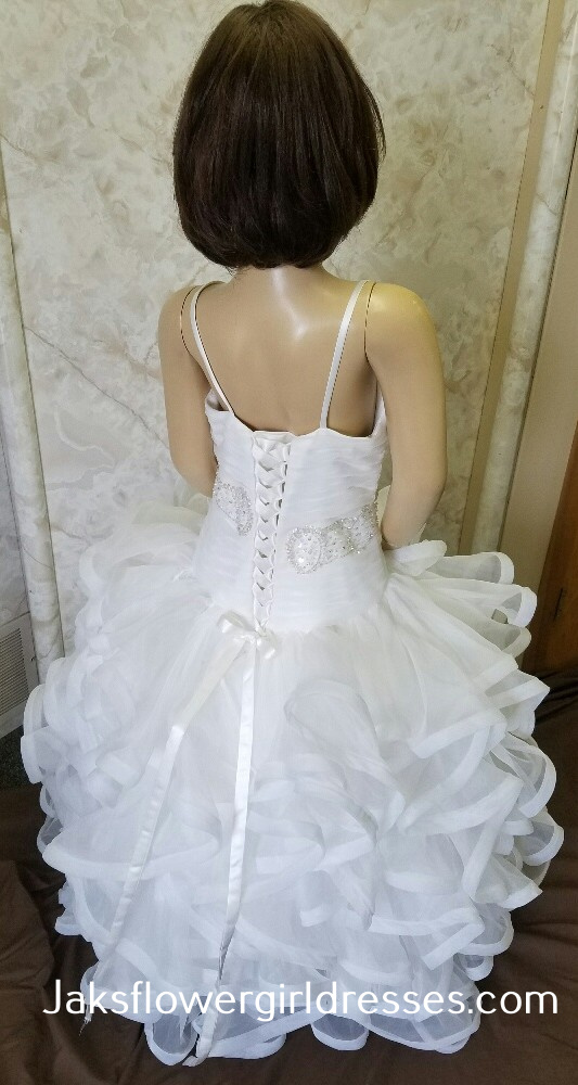 light ivory flower girl dress