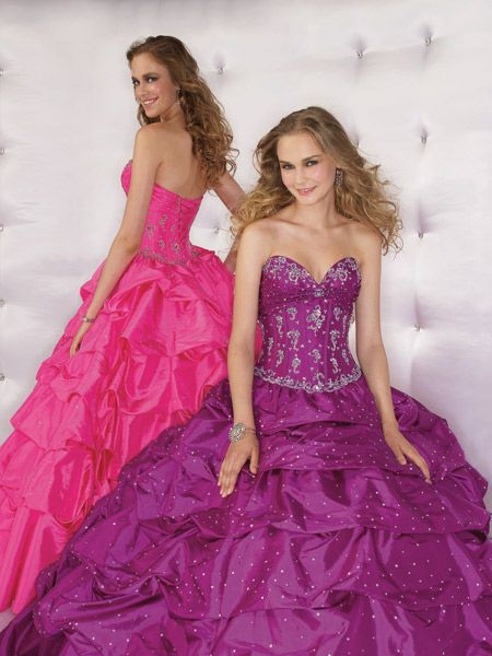 Pink Halter ruched ballroom gown